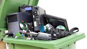 Contenedor de lixo eletrônico